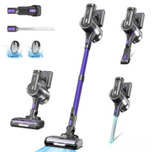 Load image into Gallery viewer, YOMA S100 Cordless Vacuum Cleaner, 350W Powerful Cordless Stick Vacuum, 7 Cell 2500mAh Battery Stick Vacuum Cordless Rechargeable, 6-in-1 Multifunction Lightweight Vacuum Cleaner for Home, Purple