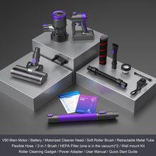 Load image into Gallery viewer, YOMA Cordless Vacuum Cleaner, 350W 30Kpa 45 Mins Runtime Powerful Stick Vacuum, 6 in 1 Handheld Vacuum for Home Pet Hair Carpet Hard Floor V90