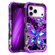 Load image into Gallery viewer, Casetego for iPhone 17 Pro 5G Case,Glow in The Dark Three Layer Heavy Duty Shockproof Protection Hard Plastic Bumper+Soft Silicone Protective 6.3 inch Case