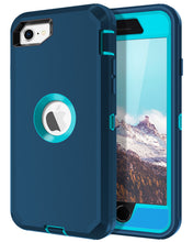 Load image into Gallery viewer, Petocase for iPhone SE 2022/2020 Case,with Built-in Screen Protector Shockproof Dust/Drop Proof Full Body Rugged Heavy Duty Durable Phone Cover for iPhone SE 3rd/2nd Gen 4.7,Turquoise