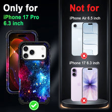 Load image into Gallery viewer, Casetego Compatible with iPhone 17 Pro 5G Case,Glow in The Dark Three Layer Heavy Duty Shockproof Protection Hard Plastic Bumper+Soft Silicone Protective 6.3 inch Case