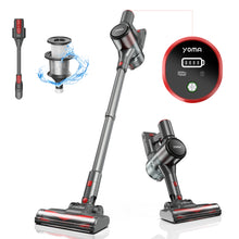 Load image into Gallery viewer, YOMA S18 Cordless Vacuum Cleaner, 6 in 1 Lightweight Stick Vacuum with Detachable Battery, 26Kpa Powerful Suction Vacuum Cleaner for Home Carpet Hardfloor Pet Hair