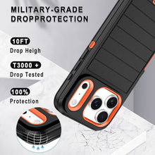 Load image into Gallery viewer, Petocase Case for iPhone 18 Pro Max (2026) / iPhone 17 Pro Max Case (2025),Stripe Shockproof Rugged Protection Heavy Duty Dust/Drop Proof 3-Layer Durable 6.9'' Phone Case