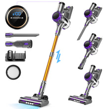 Load image into Gallery viewer, YOMA Cordless Vacuum Cleaner, 350W 35Kpa Powerful Stick Vacuum, with LED Display Free-Standing Vacuum Cleaners for Home Pet Hair Carpet Hard Floor S3