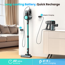 Load image into Gallery viewer, YOMA Cordless Vacuum Cleaner,Ultra-Lightweight Stick Vacuum,40mins Runtime,6 in 1 Powerful Handheld Vacuum for Home Hard Floor Carpet Pet Hair