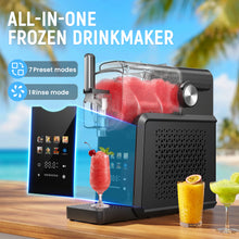 Load image into Gallery viewer, Hivroo 90-Oz Slushie Machine– Frozen Drink Machine, No Ice Needed, Auto-Clean, 7 Presets, Dishwasher Safe