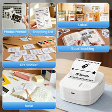 Load image into Gallery viewer, Mini Thermal Printer Bluetooth No‑Ink Sticker Maker Portable Pocket Printer for Notes Kids Gift