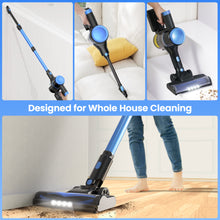 Load image into Gallery viewer, YOMA Cordless Stick Vacuum Cleaner,Lightweight Self-standing Vacuum for Home Pet Hair Carpet Hardwood Floor