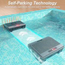 Load image into Gallery viewer, Upgraded Solar Powered Robotic Pool Skimmer Surface Cleaner with Remote Control Dual Charging Options Smart Obstacle Avoidance