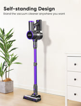 Load image into Gallery viewer, Cordless Vacuum Cleaner,YOMA 6-in-1 Rechargeable Stick Vacuum, Up to 45mins Runtime, Lightweight 2200mAh Battery Handheld Vacuum, Powerful Vacuum Cleaner for Home Hard Floor Pet Hair Purple