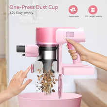 Load image into Gallery viewer, YOMA Cordless Vacuum Cleaner, 30Kpa/350W Powerful Stick Vacuum, Up to 50 Mins Runtime Rechargeable Battery, 6 in 1 Lightweight Vacuum Cleaners for Home Hardfloor Carpet Pet Hair