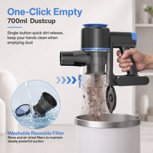 Load image into Gallery viewer, YOMA Cordless Stick Vacuum Cleaner,Lightweight Self-standing Vacuum for Home Pet Hair Carpet Hardwood Floor