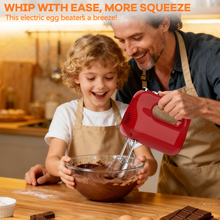 Load image into Gallery viewer, Wnkim Electric Hand Mixer,5-Speed with Stainless Steel Beaters & Dough Hooks