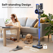 Load image into Gallery viewer, YOMA Cordless Vacuum Cleaner, 6-in-1 Rechargeable Stick Vacuum, 60mins Max Runtime, Lightweight 2200mAh Battery Powerful Vacuum Cleaner for Home Hard Floor Pet Hair-N12