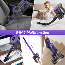 Load image into Gallery viewer, YOMA Cordless Vacuum Cleaner, 350W 30Kpa 45 Mins Runtime Powerful Stick Vacuum, 6 in 1 Handheld Vacuum for Home Pet Hair Carpet Hard Floor V90