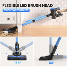 Load image into Gallery viewer, YOMA Cordless Stick Vacuum Cleaner,Lightweight Self-standing Vacuum for Home Pet Hair Carpet Hardwood Floor