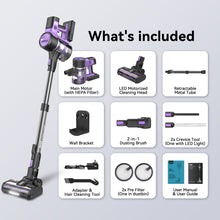 Load image into Gallery viewer, YOMA S10 Cordless Stick Vacuum Cleaner for Hard Floors and Low-Pile Rugs - HEPA Filter, Powerful Suction
