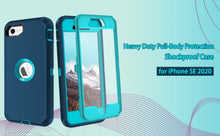 Load image into Gallery viewer, Petocase for iPhone SE 2022/2020 Case,with Built-in Screen Protector Shockproof Dust/Drop Proof Full Body Rugged Heavy Duty Durable Phone Cover for iPhone SE 3rd/2nd Gen 4.7,Turquoise