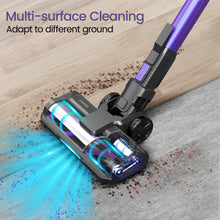 Load image into Gallery viewer, YOMA S100 Cordless Vacuum Cleaner, 350W Powerful Cordless Stick Vacuum, 7 Cell 2500mAh Battery Stick Vacuum Cordless Rechargeable, 6-in-1 Multifunction Lightweight Vacuum Cleaner for Home, Purple