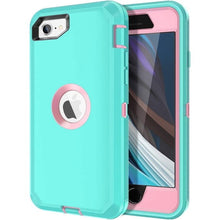 Load image into Gallery viewer, Petocase for iPhone SE 2022/2020 Case Built-in Screen Protector Shockproof Dust/Drop Proof 3 in 1 Full Body Rugged Heavy Duty Cover for iPhone SE 3rd/2nd Gen