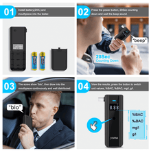 Load image into Gallery viewer, yoma breathalyzer is easy to use
