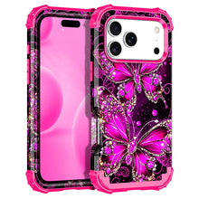 Load image into Gallery viewer, Casetego for iPhone 17 Pro 5G Case,Glow in The Dark Three Layer Heavy Duty Shockproof Protection Hard Plastic Bumper+Soft Silicone Protective 6.3 inch Case
