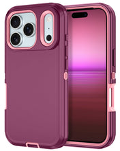 Load image into Gallery viewer, Petocase for iPhone 18 Pro Case (2026) / iPhone 17 Pro Case (2025),Shockproof Rugged Protection [No Screen Protector] Heavy Duty Dust/Drop Proof 3-Layer Durable 6.3 inch Phone Cover Case,Red Purple
