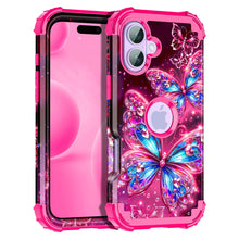 Load image into Gallery viewer, Casetego for iPhone 17 5G Case,Glow in The Dark Three Layer Heavy Duty Shockproof Protection Hard Plastic Bumper+Soft Silicone Protective 6.3 inch Case
