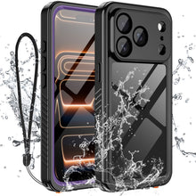 Load image into Gallery viewer, Casetego For iPhone 17 Pro Max Case,IP68 Waterproof 16FT Underwater Military Dustproof Shockproof Rugged with Built-in Screen Protector Full Protect Phone Cover with Lanyard,Purple
