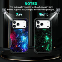 Load image into Gallery viewer, Casetego Compatible with iPhone 17 Pro 5G Case,Glow in The Dark Three Layer Heavy Duty Shockproof Protection Hard Plastic Bumper+Soft Silicone Protective 6.3 inch Case
