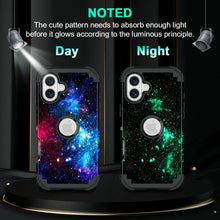 Load image into Gallery viewer, Casetego for iPhone 17 5G Case,Glow in The Dark Three Layer Heavy Duty Shockproof Protection Hard Plastic Bumper+Soft Silicone Protective 6.3 inch Case
