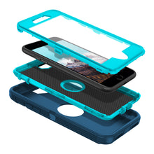 Load image into Gallery viewer, Petocase for iPhone SE 2022/2020 Case,with Built-in Screen Protector Shockproof Dust/Drop Proof Full Body Rugged Heavy Duty Durable Phone Cover for iPhone SE 3rd/2nd Gen 4.7,Turquoise

