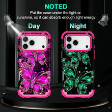 Load image into Gallery viewer, Casetego for iPhone 17 Pro 5G Case,Glow in The Dark Three Layer Heavy Duty Shockproof Protection Hard Plastic Bumper+Soft Silicone Protective 6.3 inch Case

