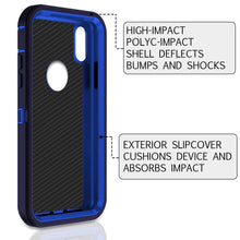 Load image into Gallery viewer, Petocase for iPhone XR Case,Shockproof Dust/Drop Proof 3-Layer Full Body Protection [Without Screen Protector] Rugged Heavy Duty Durable Cover Case
