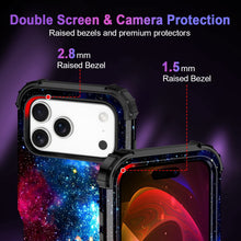 Load image into Gallery viewer, Casetego Compatible with iPhone 17 Pro 5G Case,Glow in The Dark Three Layer Heavy Duty Shockproof Protection Hard Plastic Bumper+Soft Silicone Protective 6.3 inch Case
