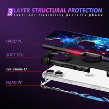 Load image into Gallery viewer, Casetego for iPhone 17 5G Case,Glow in The Dark Three Layer Heavy Duty Shockproof Protection Hard Plastic Bumper+Soft Silicone Protective 6.3 inch Case
