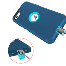 Load image into Gallery viewer, Petocase for iPhone SE 2022/2020 Case,with Built-in Screen Protector Shockproof Dust/Drop Proof Full Body Rugged Heavy Duty Durable Phone Cover for iPhone SE 3rd/2nd Gen 4.7,Turquoise
