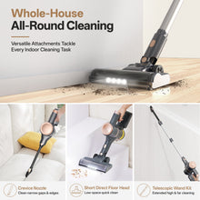 Load image into Gallery viewer, YOMA Cordless Stick Vacuum Cleaner,Lightweight Self-standing Vacuum for Home Pet Hair Carpet Hardwood Floor
