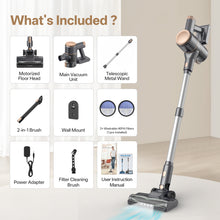 Load image into Gallery viewer, YOMA Cordless Stick Vacuum Cleaner,Lightweight Self-standing Vacuum for Home Pet Hair Carpet Hardwood Floor
