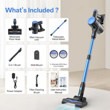 Load image into Gallery viewer, YOMA Cordless Stick Vacuum Cleaner,Lightweight Self-standing Vacuum for Home Pet Hair Carpet Hardwood Floor
