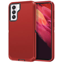 Load image into Gallery viewer, Petocase for Galaxy S21 5G Case Shockproof Dust/Drop Proof 3-Layer Protection [without Screen Protector] Rugged Heavy Duty Cover Case for Samsung Galaxy S21 5G 6.2 2021,Red/Black
