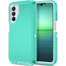 Load image into Gallery viewer, Petocase for Samsung Galaxy A15 5G Case Shockproof Dust/Drop Proof 3-Layer Full Body Protection [Without Screen Protector] Rugged Heavy Duty Cover Case for Galaxy A15 5G,Teal/White
