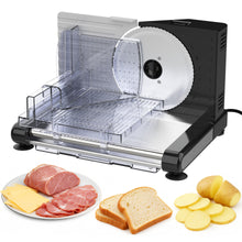 Load image into Gallery viewer, Wnkim Meat Slicer,Meat Slicer Machine for Home Use,with 2 Removable Stainless Steel Blades,with Adjustable Thickness ＆ Child Safety Lock – Cuts Meat,Cheese,Bread
