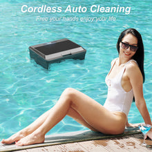 Load image into Gallery viewer, Upgraded Solar Powered Robotic Pool Skimmer Surface Cleaner with Remote Control Dual Charging Options Smart Obstacle Avoidance
