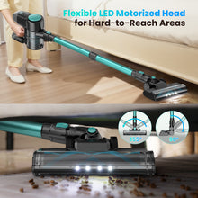 Load image into Gallery viewer, YOMA Cordless Vacuum Cleaner,Ultra-Lightweight Stick Vacuum,40mins Runtime,6 in 1 Powerful Handheld Vacuum for Home Hard Floor Carpet Pet Hair
