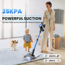 Load image into Gallery viewer, YOMA Cordless Stick Vacuum Cleaner,Lightweight Self-standing Vacuum for Home Pet Hair Carpet Hardwood Floor
