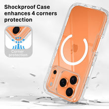 Load image into Gallery viewer, Petocase for iPhone 18 Pro Case / iPhone 17 Pro Case,Clear [Non Yellowing] [Compatible with Mag-safe] Shockproof Protection Rugged Heavy Duty 6.3'' Cover,Clear
