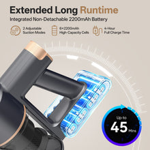 Load image into Gallery viewer, YOMA Cordless Stick Vacuum Cleaner,Lightweight Self-standing Vacuum for Home Pet Hair Carpet Hardwood Floor
