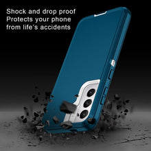 Load image into Gallery viewer, Petocase for Samsung Galaxy S21 5G Case,Shockproof Dust/Drop Proof 3-Layer Protection [without Screen Protector] Rugged Heavy Duty Cover 6.2" Case,Turquoise/White
