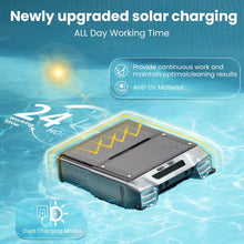 Load image into Gallery viewer, Upgraded Solar Pool Skimmer, Robotic Pool Surface Skimmer Cleaner with Remote Control -24 Hours Continuous Cleaning Smart Obstacle Avoidance
